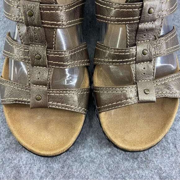 Clarks Collection Metallic Strappy Sandals Women’s Size 9M - Picture 6 of 12